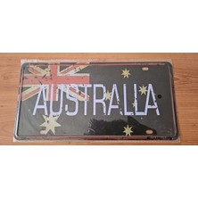 Vintage Retro Dekoratif Metal Plaka 15X30 Cm.