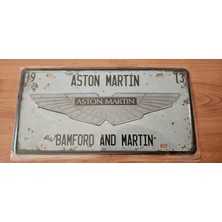 Vintage Retro Dekoratif Metal Plaka 15X30 Cm.
