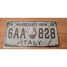Vintage Retro Dekoratif Metal Plaka 15X30 Cm.