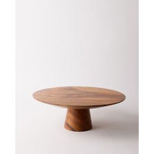 Selected Gerçek Akasya Ağacı Ayaklı Pasta Standı - Sunumluk 33 cm