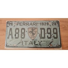 Vintage Retro Dekoratif Metal Plaka 15X30 Cm.