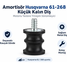 Algaride Husqvarna 61  268 Uyumlu Motorlu Testere Amortisörü  Küçük Kalın Diş Titreşim Sönümleyici Kauçuk Takoz Yedek Parça