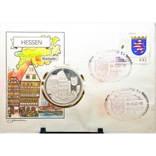 Yuonis Art Hessen Wiesbaden 1993 Numisbrief – Alman Hatıra Madalyon ve Pul Zarfı