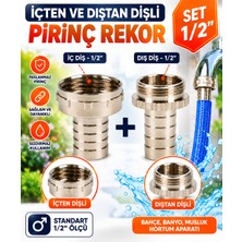 Cina Max Pirinç Rekor 1/2 Set Iç Dişli Dış Dişli Batarya Uyumlu Hortum Bağlantı Rekoru