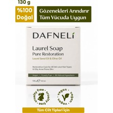 Dafneli %100 Doğal Defne Sabunu (Cilt ve Saç için Bitkisel ve Doğal Temizlik) 130g