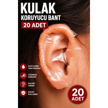 Dream Plus 20 Adet Bebek Çocuk ve Yetişkin Kulak Için Su Geçirmez Bant Duş Kuaför Havuz Yüzme Kulak Koruyucu