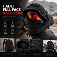Mototork 40L Sırt ve Full Face Kask Çantası