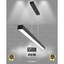 Hegza Lighting LİNEER-100 (Siyah Kasa, Beyaz Işık) Ledli Modern Avize
