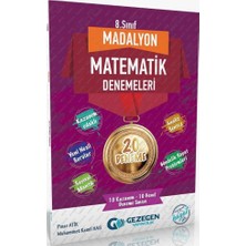 Anonim Gezegen Yayınları 8. Sınıf Madalyon Matematik 20 Deneme