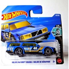 Hot Wheels Volvo 240 Drift Wagon 69/250 2/5 Hw Wagons Mavi Drift Canavarı Koleksiyonluk