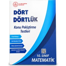 Meb Dört Dörtlük 10. Sınıf Matematik Konu Pekiştirme Testleri – Video Çözümlü Yeni Müfredat Soru Bankası