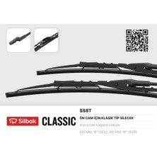 Silbak Edntrend Silecek Süpürgesi Fiskiyeli Metal Tip 430 mm I (Renault 9, 11)