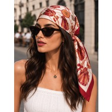 Revam Collection Vintage Püskül Desen Fular Bandana Şal