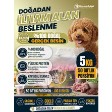 Gurmeraw Barf Plus - 5-20KG Çiğ Köpek Maması Barf - 50 Gr’lık Porsiyonlar Halinde Gurme