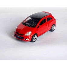 Hot Wheels Opel Corsa D - 1:36 Ölçek - - Çek Bırak Oyuncak Araba - Kırmızı