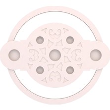 Motifpiyer Hazır Spotlu Tavan Paneli Lina Radius-Modern LED Uyumlu Tavan Göbeği/Mono Dış Çitalı