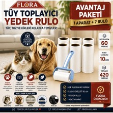 Flora Tüy Toplama Seti ( 1 Aparat Üzerinde + 6 Yedek Rulo )