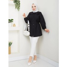 Bebe Yaka  Siyah Tunik