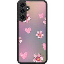 BG AKSESUAR Samsung Galaxy A16 Uyumlu Çiçekkalp Desenli Kamera Korumalı Darbelere Dayanıklı Kılıf
