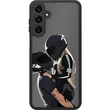 BG AKSESUAR Samsung Galaxy A16 Uyumlu Motosikletçi Desenli Kamera Korumalı Darbelere Dayanıklı Kılıf