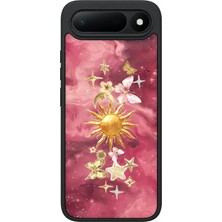 BG AKSESUAR Tecno Spark 50 5g Uyumlu Pembegalaksi Desenli Kamera Korumalı Darbelere Dayanıklı Kılıf