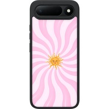 BG AKSESUAR Tecno Spark 50 5g Uyumlu Güneşyüzü Desenli Kamera Korumalı Darbelere Dayanıklı Kılıf