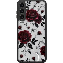 BG AKSESUAR Samsung Galaxy A16 Uyumlu Gül Desenli Kamera Korumalı Darbelere Dayanıklı Kılıf