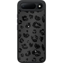 BG AKSESUAR Tecno Spark 50 5g Uyumlu Siyahleopar Desenli Kamera Korumalı Darbelere Dayanıklı Kılıf