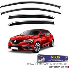 Renault Megane 4 hb Kromlu Cam Rüzgarlığı Niken 2016+