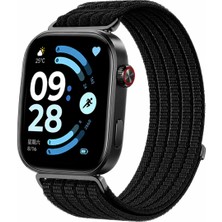 MMP Shop Xiaomi Redmi Watch 4 / 5 / 6 Uyumlu Hasır Örgü Spor Cırtlı Kordon