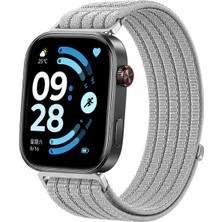 MMP Shop Xiaomi Redmi Watch 4 / 5 / 6 Uyumlu Hasır Örgü Spor Cırtlı Kordon