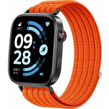 MMP Shop Xiaomi Redmi Watch 4 / 5 / 6 Uyumlu Hasır Örgü Spor Cırtlı Kordon