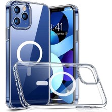 Joyroom Iphone 12 Pro Max Dayanıklı Manyetik Şeffaf Kılıf (Magsafe Uyumlu)