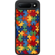 BG AKSESUAR Tecno Spark 50 5g Uyumlu Yapboz Desenli Kamera Korumalı Darbelere Dayanıklı Kılıf