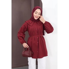 Bebe Yaka  Bordo Tunik