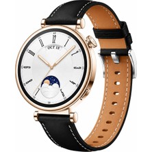 MMP Shop Huawei Watch Gt5 41MM Uyumlu Yüksek Kalite Pu Deri Dikiş Detaylı Kordon 18MM