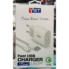 Ygt+ 15W Iphone Şarj Aleti Kablo Set