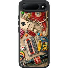 BG AKSESUAR Tecno Spark 50 5g Uyumlu Doksanlar Desenli Kamera Korumalı Darbelere Dayanıklı Kılıf