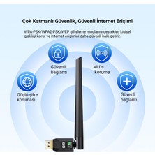 Kahveci Elektronik Store AD087 Bluetooth 5.0 Adaptör - 600MBPS Dual Band Wifi Alıcı Verici Access Point
