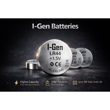 Kahveci Elektronik Store Batteries LR44 1.5V Alkalin Düğme Pil (AG13, A76, L1154) 10'lu Paket