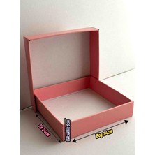 Rass E-Ticaret Karton Kutusu 24*24*5cm 3 Adet Toz Pembe Hediyelik Eşya Kutusu