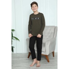 MTM My The Mall Giyim Erkek Çocuk Penye Pijama Takım Haki