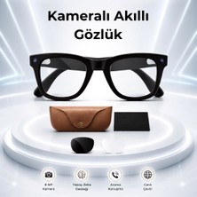 Raylax Akıllı Kameralı Gözlük Yapaya Zeka 1080P Kayıt Hd Kamera Fotoğraf Video Kayıt Bluetooth Güneş Gözlük