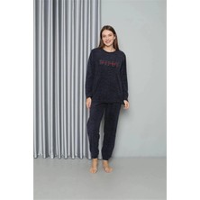 MTM My The Mall Giyim Polar Kadın Pijama Takımı Lacivert
