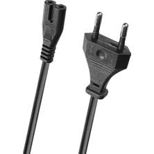 Kahveci Elektronik Store Parcbeny Sl-Tp2 1.5m 0.75MM Teyip Fişi Power Kablosu - Notebook Adaptör Işıldak Power Kablo 2 Pin Elektrik Güç Kablosu (2)