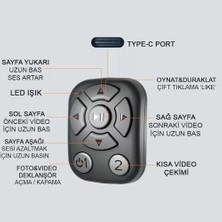 Kahveci Elektronik Store CR41 Parmak Yüzüğü Tiktok Bluetooth Uzaktan Kumanda Sayfa Çevirici Video Kaydı Selfie Kumandası Powerpoint Slayt Atlatıcı
