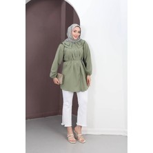 Bebe Yaka Haki Tunik