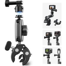 Kahveci Elektronik Store Telesin S3-Hbm-01 Quick Release Crab Claw Kelepçe Montaj Aparatı Gopro Djı Osmo Action INSTA360 ile Uyumlu