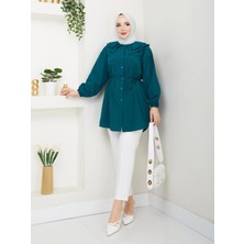 Bebe Yaka  Petrol Tunik