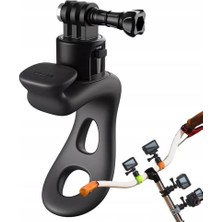 Kahveci Elektronik Store Hızlı Çıkarma Esnek Montaj Sarma Bandı, Bisiklet Gidon Rulo Çubuk Tüp Çubuk Çubuk Montaj Aksesuarı Aksiyon Kameraları Için (Gopro, INSTA360, Djı) (Siyah, Hızlı Çıkarma)